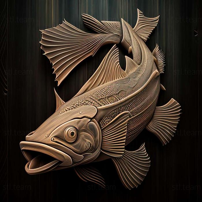 3D model Elegant catfish fish (STL)